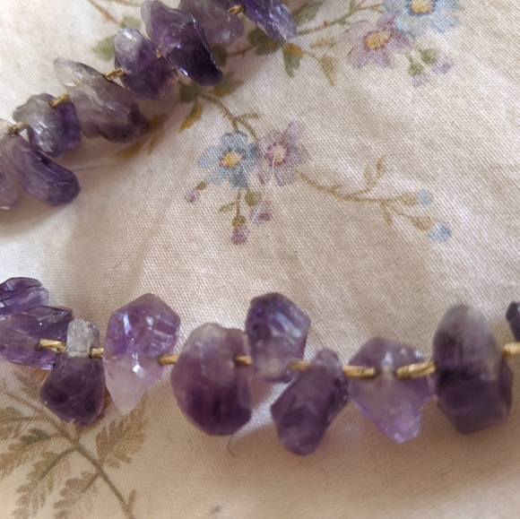 Antique Amethyst Stone necklace - Picture 4 of 6